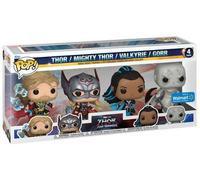 Figurine Funko Pop - Thor : Love And Thunder - Thor / Mighty Thor / Valkyrie / Gorr - Pack (65086)