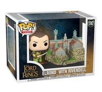 Figurine Funko Pop Town Lord of the Rings S8 Elrond & Rivendell Multicolore