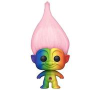 Figurine Funko Pop Trolls Rainbow Troll Chevelure rose Édition limitée en vinyle