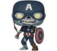 Funko Pop! Marvel - What If - Zombie Captain America - Marvel What If- Figurine en Vinyle à Collectionner - Idée de Cadeau - Produits Officiels - Jouets pour Les Enfants et Adultes - TV Fans