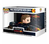 Funko Pop! Rides Super Deluxe Figurine vinyle – Red Bull Max Verstappen avec RB20 – Produit officiel