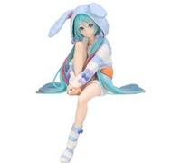 Figurine Hatsune Miku Rabbit Ear Hood Pajama Blue Color Ver. 14 cm