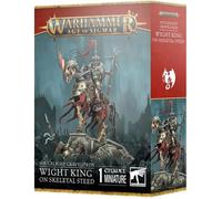 Figurine - GAMES WORKSHOP - Roi Revenant sur Coursier Squelette - Sculpture détaillée - Matériaux durables - Facile à peindre