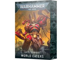 Figurine Games Workshop Warhammer 40k - Datacards V.10 World Eaters (Fr) Rouge TU