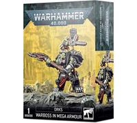 Figurine Games Workshop Warhammer 40k - Orks Boss de Guerre en Mega-Armure Gris TU