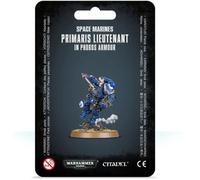 Figurine Games Workshop Warhammer 40k - Space Marine Lieutenant in Reiver Armour - Bleu/Doré - 12 pièces