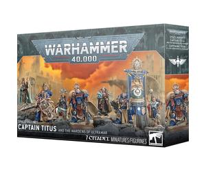 Figurine Games Workshop Warhammer 40k - Ultramarines Capitaine Titus et les Gardiens d'Ultramar Bleu TU