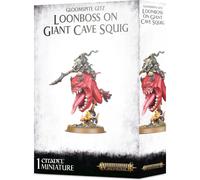Figurine Games Workshop Warhammer AoS - Gloomspite Gitz Loonboss sur Giant Cave Squig Rose TU