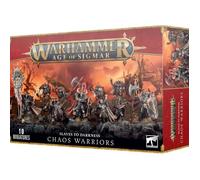 Games Workshop - Warhammer - Age of Sigmar - Les esclaves des ténèbres : Guerriers du Chaos, Teintes Sombres sur Le Thème de Combat (Z. B. Noir, Gris, Rouge)