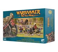 Figurine Games Workshop Warhammer ToW - Grand Cathay Grand Canon et Batterie de Fusées Pluie de Feu Rouge TU