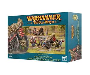Figurine Games Workshop Warhammer ToW - Grand Cathay Grand Canon et Batterie de Fusées Pluie de Feu Rouge TU