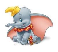 Figurine Géante ''Dumbo'' Disney or G