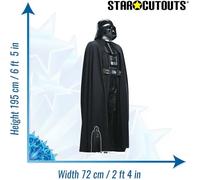 Figurine géante en carton Star Wars Dark Vador 195cm