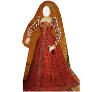 Figurine Géante - Reine Tudor - Décoration en carton - Taille réelle - Idéale pour soirées à thème