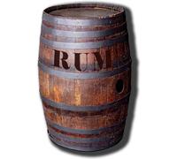 Figurine Géante - Tonneau De Rhum - Décoration Originale en Carton - Marron