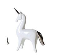 Figurine Gilde Einhorn Starlet 46507 En Porcelaine Blanche Émaillée