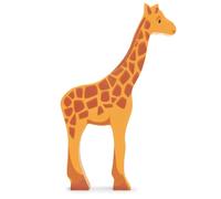 Figurine Girafe En Bois Jaune TU