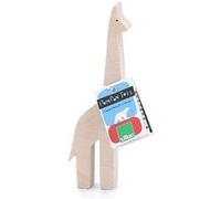 Figurine Girafe Pompon - 4 × 13,7 × 2 cm - Beige Beige