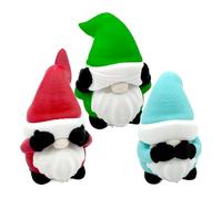 Figurine Gnome - Petit Gnome imprimé en 3D - Sculpture naine mignonne de 8,2 cm | Ornements de jardin miniatures extérieurs | Parfait pour dortoir, bureau, table de chevet, décoration de voiture, Noël