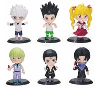 Figurine GON Freecss, Killua, Hisoka, Feitan, Kurapica, Debout, 6 Pièces, Version Q, Figurines D'anime 11 Cm, Fabriquées Cadeaux Souvenirs