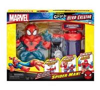 Hasbro Figurine d'action Spider-Man Marvel Hero Creator – 3 remplissages de Goo uniques, extensible