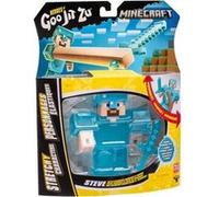 Figurine extensible - GOO JIT ZU - Minecraft Creeper - 11 cm - Texture élastique - Extensible 3x