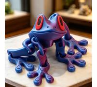 Figurine grenouille 3D soutenant plusieurs orientations pour l'étude d'anatomie comparative, l'arrangement d'étagères ou la construction de scènes narratives (D)