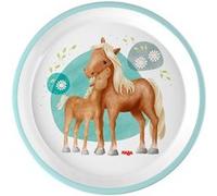 Figurine-Haba 305700 - Assiette Chevaux Multicolore G