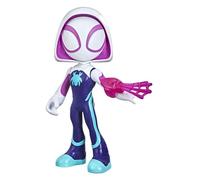 Hasbro Marvel Spidey et Ses Amis fantastiques Supersized Ghost Spider, Action Figures, Jouet pour âge préscolaire, pour Enfants à partir de 3 Ans, Multicolore de 22,5 cm