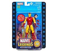 Hasbro Marvel Legends Series 20th Anniversary Series 1 Iron Man Figurine d'action 6" 9 Accessoires F34635L0 Multicolore