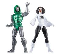 Hasbro Marvel Legends Series, Figurines de Collection de 15 cm Captain Marvel Vs. Doctor Doom, Avengers 60e Anniversaire