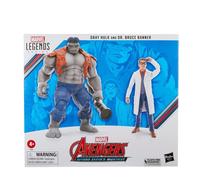 Marvel Hasbro Legends Series Gray Hulk et Dr Bruce Banner, Avengers 60e Anniversaire, Figurines de Collection de 15 cm