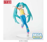 Sega Figurine Hatsune Miku – Tenue Love – Figurine décorative de bureau