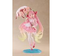 Figurine Hatsune Miku - Newley Written Sakura Miku Dress Ver. AMP 21 cm