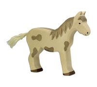 Holztiger – Figurine Cheval 80037 – Debout tacheté en bois
