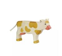 Figurine en bois Animaux de la ferme Vache Marron Holztiger® 16cm