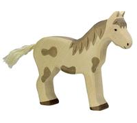 Holztiger – Figurine Cheval 80037 – Debout tacheté en bois