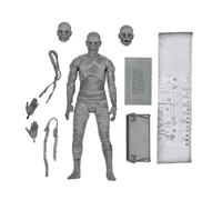 NECA Figurine d'action Universal Monsters Ultime Momie Hauteur 7 pouces Noire/Blanche