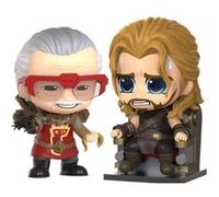 Figurine Hot Toys COSB738 - Marvel Comics - Thor 3 : Ragnarok - Stan Lee & Thor