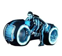 Figurine Hot Toys Mms142 - Tron : Legacy - Sam Flynn With Light Cycle