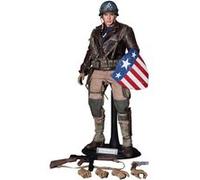 Figurine Hot Toys MMS180 - Marvel Comics - Captain America : The First Avenger - Captain America Rescue Uniform Version Multicolore G
