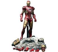 Figurine Hot Toys MMS196 - Marvel Comics - The Avengers - Iron Man Battle Damaged Version Mark 7 G