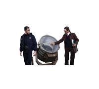 Figurine Hot Toys Mms275 - Dc Comics - The Dark Knight Rises - John Blake And Jim Gordon With Bat-Signal