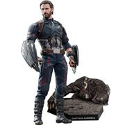 Figurine Hot Toys Mms481 - Marvel Comics - Avengers 3 : Infinity War - Captain America Movie Promo Edition Deluxe Version