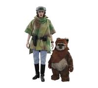 Figurine Hot Toys Mms551 - Star Wars : Return Of The Jedi - Princess Leia & Wicket