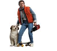 Figurine Hot Toys Mms573 - Back To The Future - Marty Mcfly & Einstein