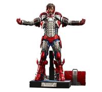 Figurine Hot Toys MMS600 - Marvel Comics - Iron Man 2 - Tony Stark Mark 5 Suit Up Deluxe Version G
