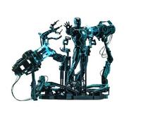 Figurine Hot Toys Mms672d50 - Marvel Comics - Iron Man 2 - Neon Tech Iron Man & Suit-Up Gantry Standard Version