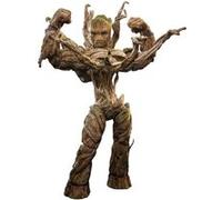 Figurine Hot Toys MMS707 - Marvel Comics - Guardians Of The Galaxy Vol.3 - Groot Deluxe Version Multicolore G