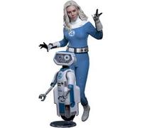 Figurine Hot Toys MMS824B - Marvel Comics - The Fantastic Four : First Steps - Invisible Woman & H.E.R.B.I.E multicolore